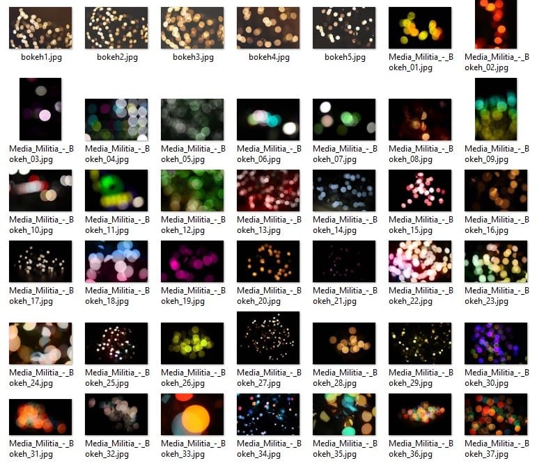 Bokeh Işıklı Portre Arka Fon JPG