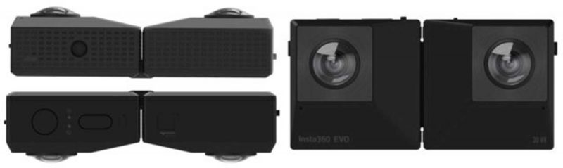 Insta360 EVO Katlanabilir Kamera, 3D ve 360°