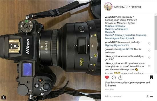 NIKKOR Z 58mm f / 0.95 S İlk Fotoğrafı